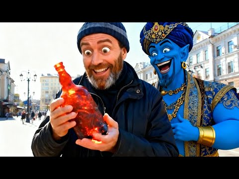 Видео: Бомж и Волшебная Бутылка. Авторская песня