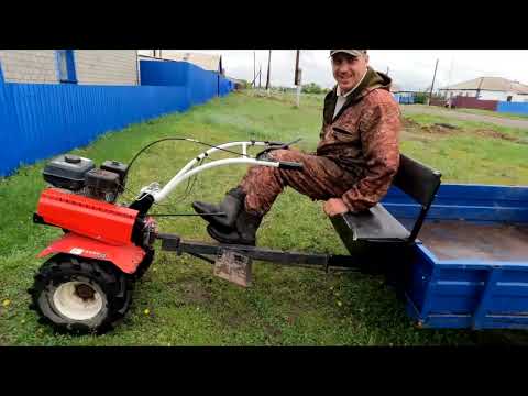 Видео: Друг приехал на мотоблоке делаем обзор.