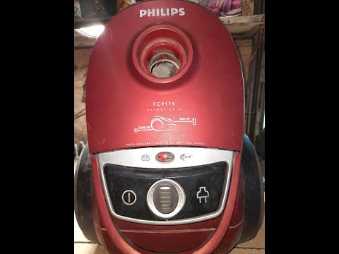 Видео: Пылесос Philips FC 9174 плавают обороты