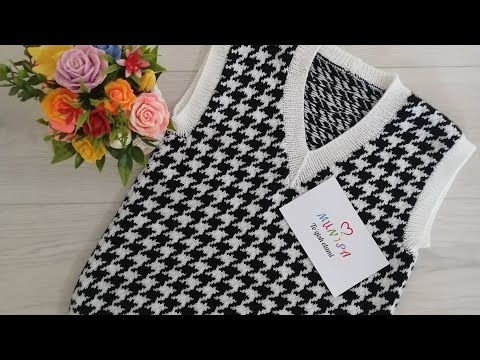 Видео: Nimcha. Безрукавка. Qisqa master klass. Экспресс мастер класс .#toqish.#вязание. #crochet. #örgü.