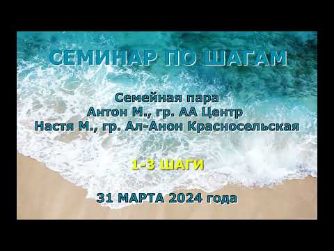 Видео: СЕМИНАР ПО 12 ШАГАМ: Антон (АА) и Настя (Ал-Анон)