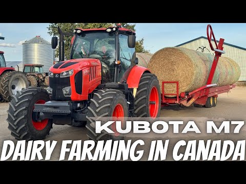 Видео: Работаем на новом Kubota M7 на ферме!