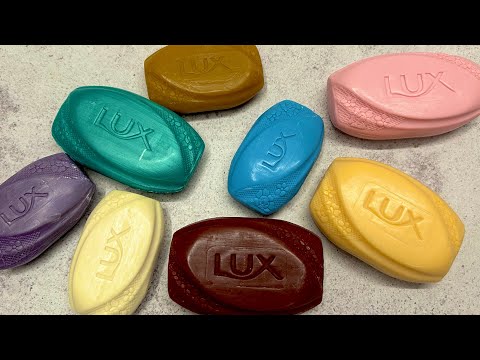 Видео: Dry soap cutting LUX ❤️🤍💙💜💛/ Резка сухого мыла LUX / ASMR