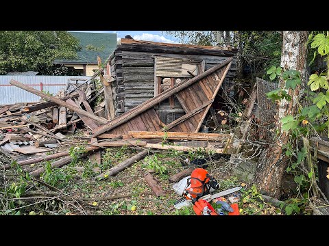 Видео: Расчистка участка с демонтажом в Кузяево. Казалось бы 6 соток, а сколько мусора с них можно собрать