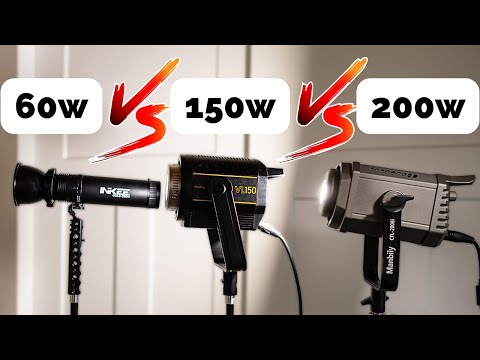Видео: Какой видеосвет вам нужен? | Сравнение светильников мощностью 60 Вт, 150 Вт и 200 Вт