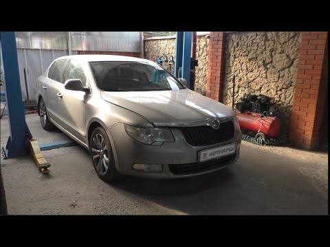 Видео: Большой масложер осмотр поршневой эндоскопом на ŠKODA SUPERB 2008 года  Шкода Суперб 1,8 BZB