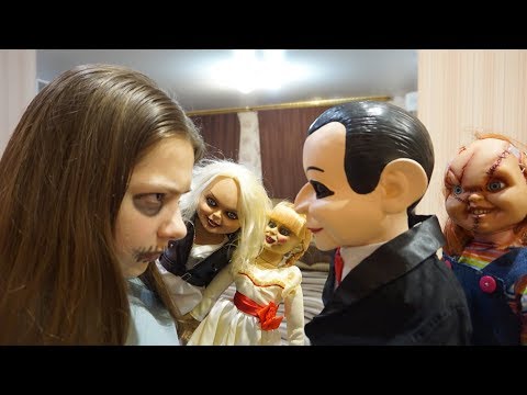 Видео: Эпичная битва Баку с Билли, Чаки, Аннабель и Тиффани!!! Чревовещатель Билли 4 серия