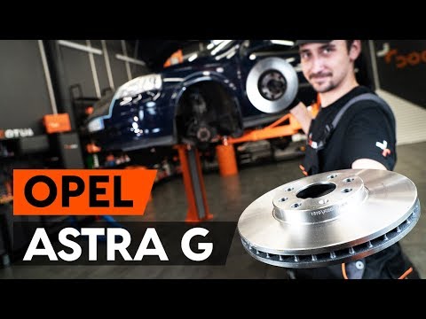 Видео: Как заменить передние тормозные диски на OPEL ASTRA-G CC 1 (F48_,F08_) [ВИДЕОУРОК AUTODOC]