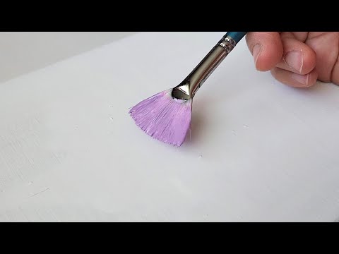 Видео: Как нарисовать женщину на цветочном поле лаванды / Акриловая краска