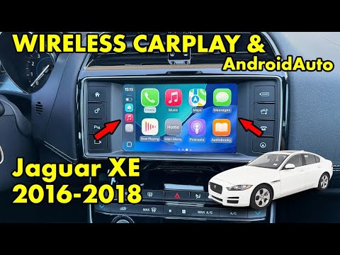 Видео: Беспроводные технологии CarPlay и AndroidAuto в моделях Jaguar XE 2016, 2017 и 2018 годов