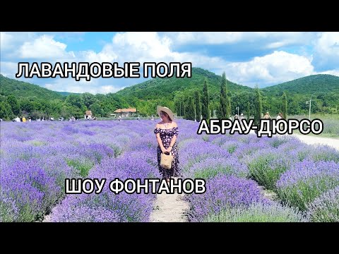 Видео: Лавандовые поля. Шоу фонтанов в Абрау-Дюрсо. 