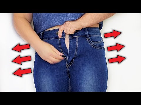 Видео: 💥7 простых способов расширить пояс джинсов на 3 размера