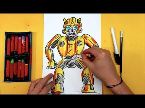 Видео: Как нарисовать Трансформера Бамблби / How to draw Transformers Bumblebee