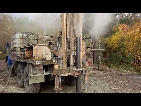 Видео: бурение под сваи