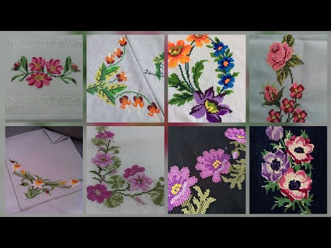 Видео: 100+ потрясающих и элегантных цветочных схем для вышивки крестом || Charsuti Kerhai Ideas For Eve...