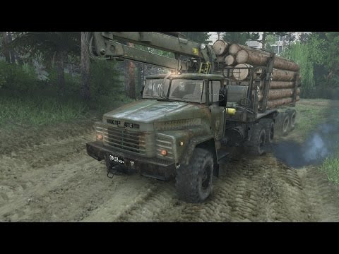 Видео: SpinTires обзор мода ( Краз - 260 ржавый ) Доработка