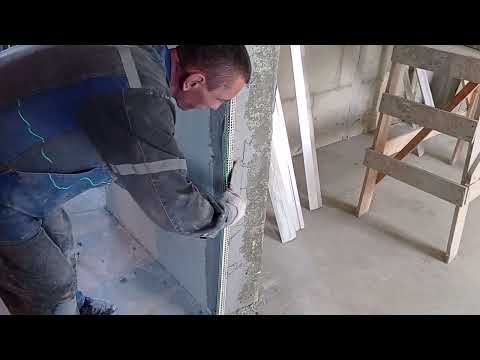 Видео: Установка внешнего уголка по плоскости стены