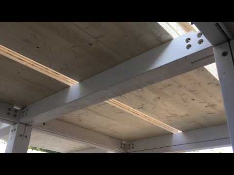 Видео: Фахверк.CLT панели для перекрытий.