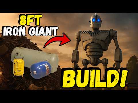 Видео: 8-футовый железный гигант в натуральную величину | Эпическая скульптура из металлолома