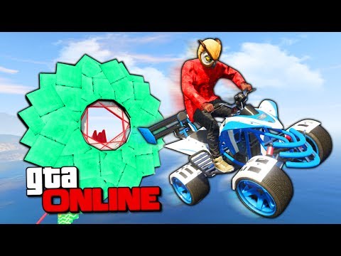 Видео: МЕГА СЛОЖНЫЙ ПРОЛЕТ ЧЕРЕЗ УЗКУЮ ДЫРКУ НА КВАДРОЦИКЛЕ В GTA 5 ONLINE ( ГТА 5 ГОНКИ )