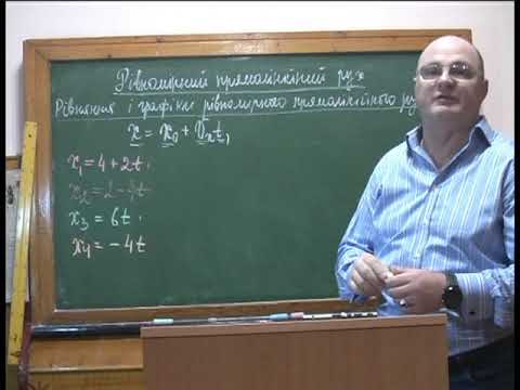 Видео: Рівняння та графіки рівномірного прямолінійного руху. Частина 1