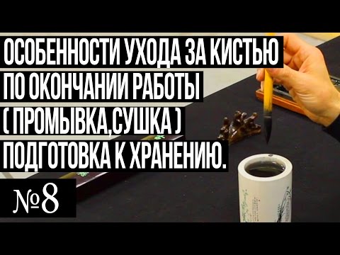 Видео: № 8  Особенности ухода за кистью