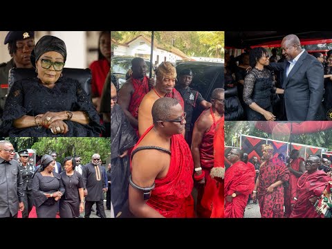 Видео: Га Мантсе и През Махама штурмуют дом Джей Джей Роулингса, чтобы утешить Занетора Роулингса и его ...