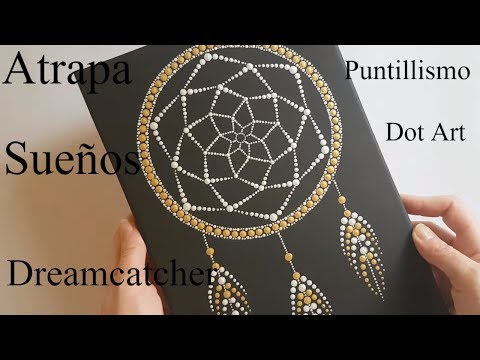 Видео: Как рисовать Мандалы с акриловыми красками # 9 - Поймать мечты