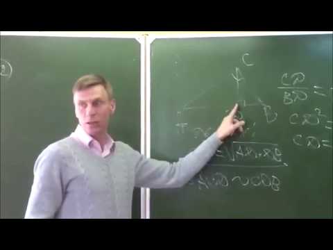 Видео: Геометрия.Прямоугольный треугольник. Пропорциональные отрезки в прямоугольном треугольнике