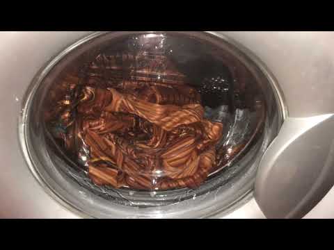 Видео: Стирка тёмно-цветного/LG F12B8MD1/Хлопок Эко 40,1200