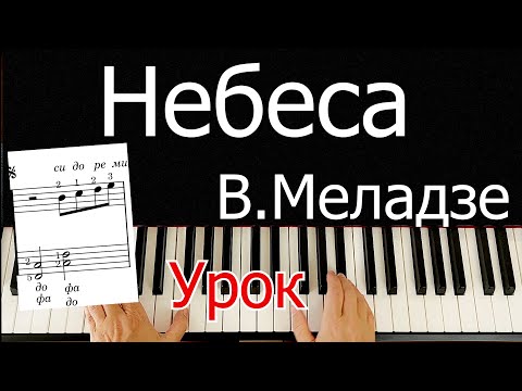 Видео: Небеса Меладзе Урок на Пианино для Начинающих 🎵