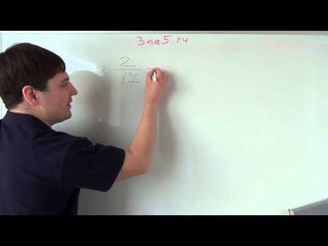 Видео: Перевод смешанного числа в неправильную дробь. Математика 5 класс.