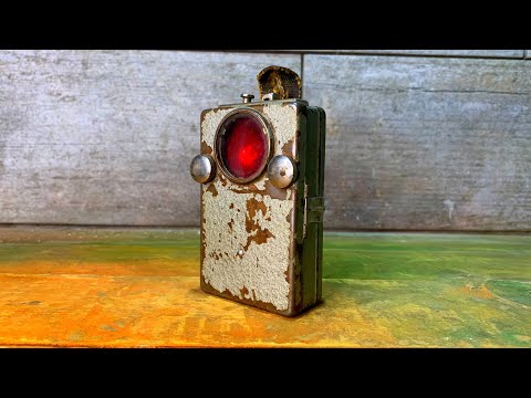 Видео: Реставрация карманного сигнального фонарика. Красивый результат.