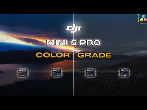 Видео: DJI Mini 5 Pro – Простое руководство по цветокоррекции D-Log M (DaVinci Resolve 20)