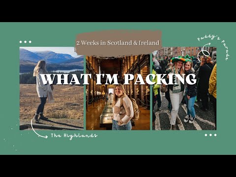Видео: Только ручная кладь на 14 дней за границу | Шотландия и Ирландия в марте