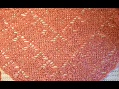 Видео: МК номер 44.Узор для шали крючком.(часть первая)