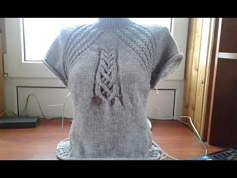 Видео: Платье спицами. Часть 6.