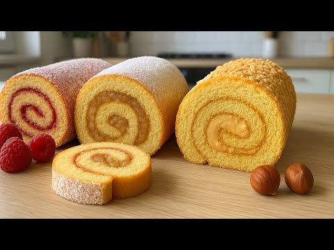 Видео: ТОП-3 рецепта рулетов без трещин! Десерты, от которых сходит с ума весь мир!