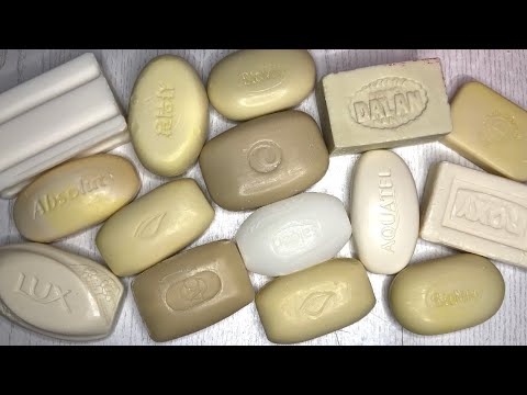 Видео: ASMR 🎶Cutting white soaps 🔪Резка мыла🤍🤍🤍
