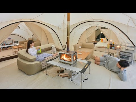 Видео: РОСКОШНЫЙ ГЛЭМПИНГ🏕️Месяц на моей собственной уютной 3-комнатной вилле выходного дня