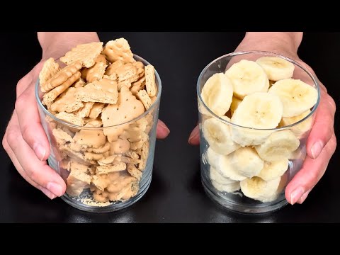 Видео: Только бананы и печенье! Домашний десерт без выпечки за 5 минут!