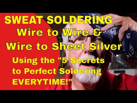 Видео: ПАЙКА ПОТОМ /Часть 2/Провод к проводу и провод к листовому серебру. ИСПОЛЬЗОВАНИЕ 5 СЕКРЕТОВ ИДЕА...