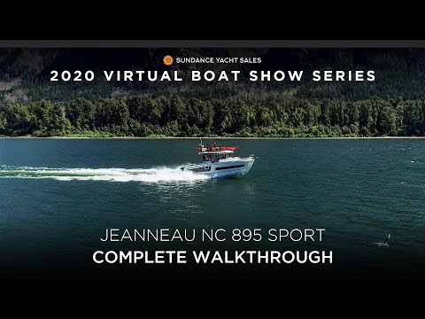 Видео: Jeanneau NC 895 Sport | Полное прохождение | Серия виртуальных лодочных шоу Sundance Yachts