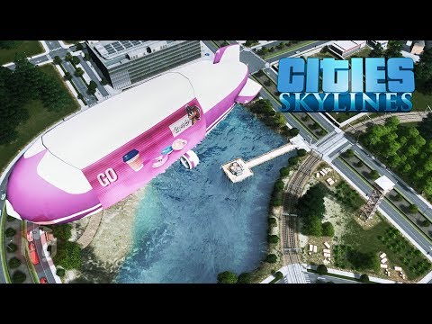 Видео: Cities Skylines - Дирижабли дальнего сообщения! #29