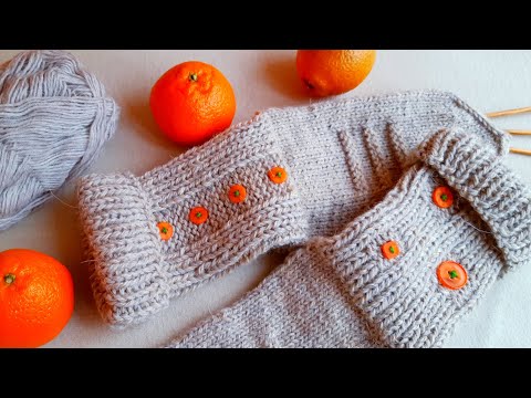 Видео: Носки "МАНДАРИНКИ"/ Третий день из трёх НОСОЧНЫХ #носкиспицами
