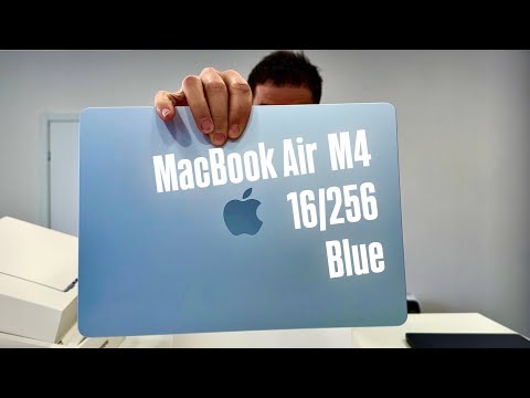 Видео: MacBook Air 13 M4 Голубой (новый цвет)