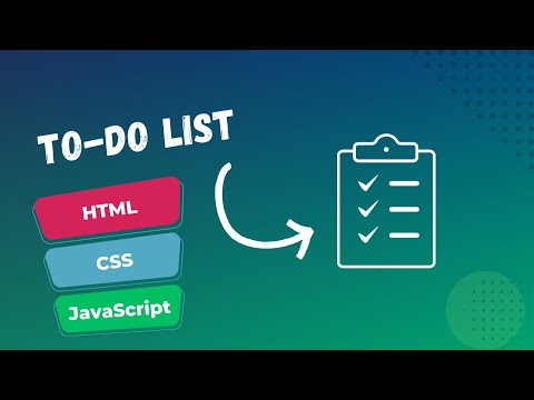 Видео: To-Do List на чистом JavaScript