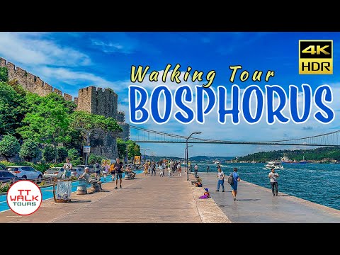 Видео: Солнечное воскресенье на прогулке по Босфору, Стамбул | 4К HDR