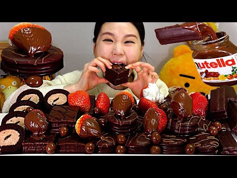 Видео: Nutella, Херши Choco Pie, Moncher, Оh Yes, Choco крем ролл и Choco торт Мок-Бэнг Есть звук