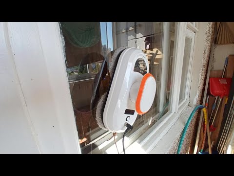 Видео: Робот для мытья окон Даджет dBot W100. Реальный опыт эксплуатации. Как правильно пользоваться.